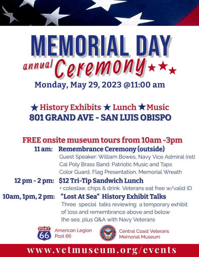 Memorial Day 2023 - Remembrance Ceremony and Special Exhibit - Central ...